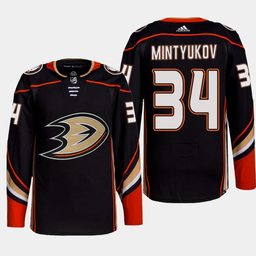 men ducks pavel mintyukov primegreen home authentic pro black jersey