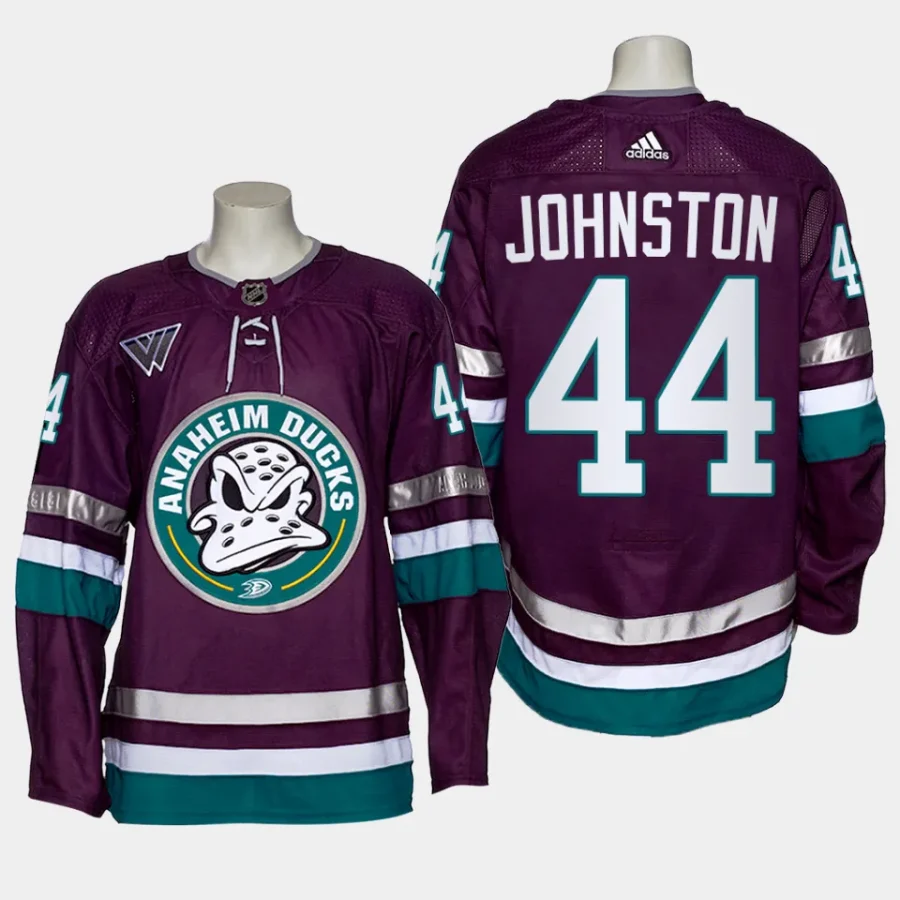 men ducks ross johnston 30th season alternate primegreen navy jersey