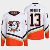 men ducks simon benoit 2022 authentic primegreen reverse retro 2.0 white jersey