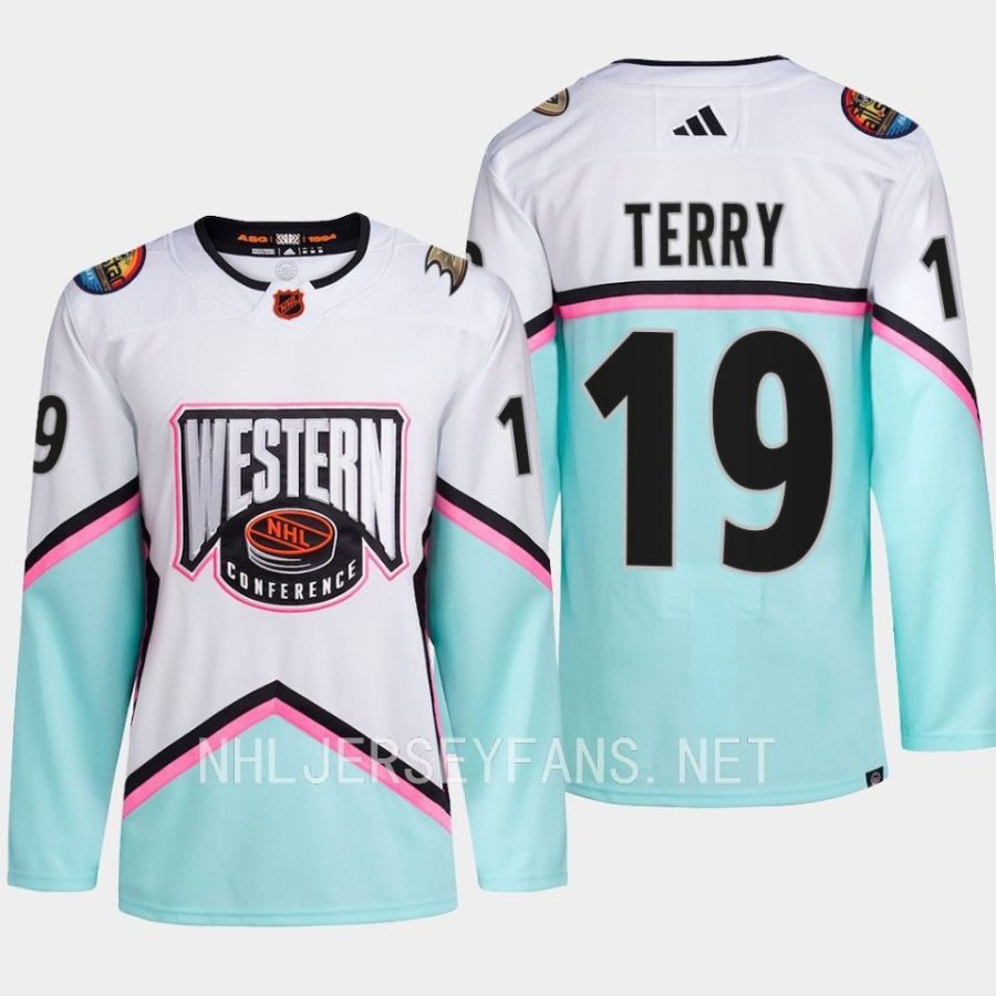 men ducks troy terry western conference 2023 nhl all star authentic white jersey