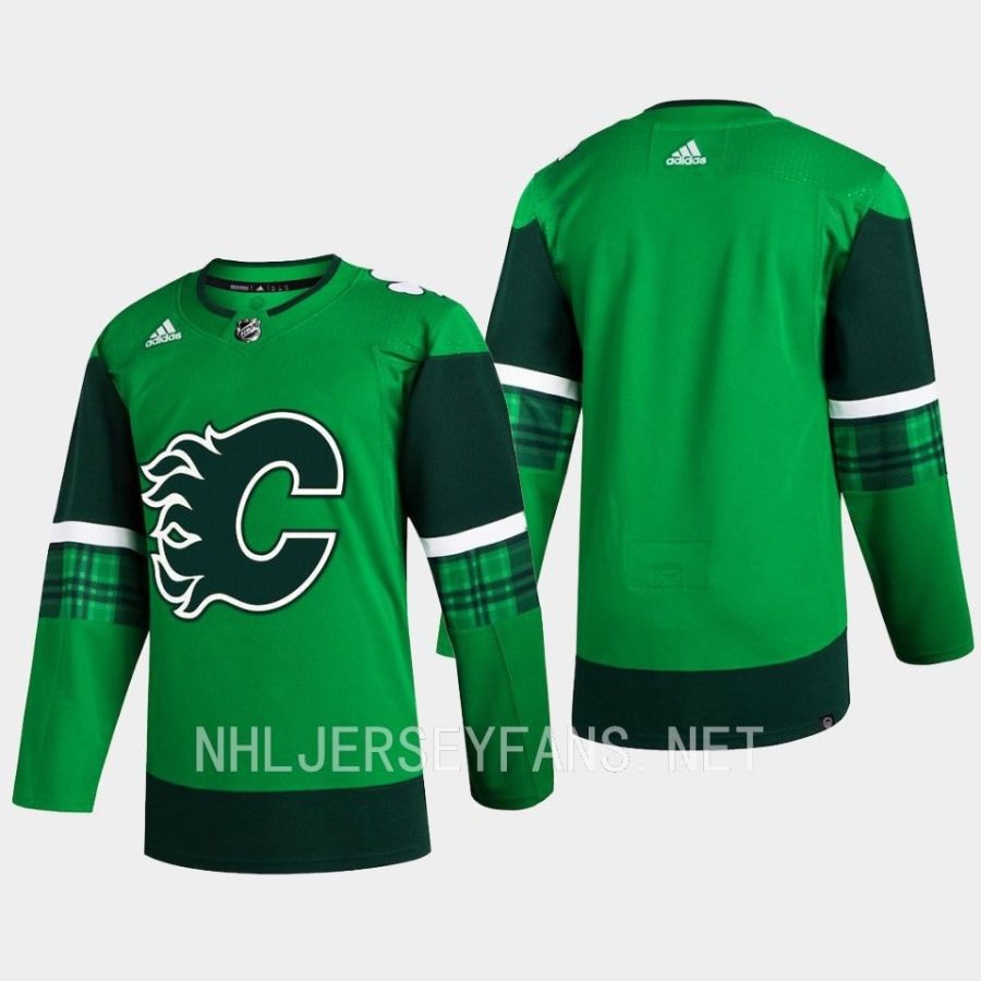 men flames 2023 st. patricks day primegreen authentic jersey green