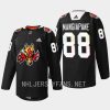 men flames andrew mangiapane 2023 warmup indigenous celebration night black jersey