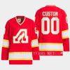 men flames custom 1973 hockey team classics red jersey