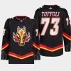 men flames tyler toffoli 2022 23 primegreen blasty alternate black jersey