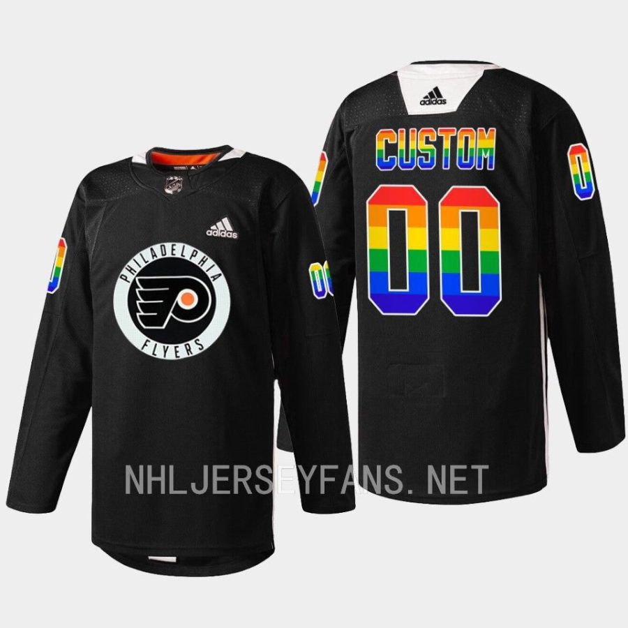 men flyers custom fueled by philly pride 2023 black jersey