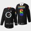 men flyers travis sanheim fueled by philly pride 2023 black jersey