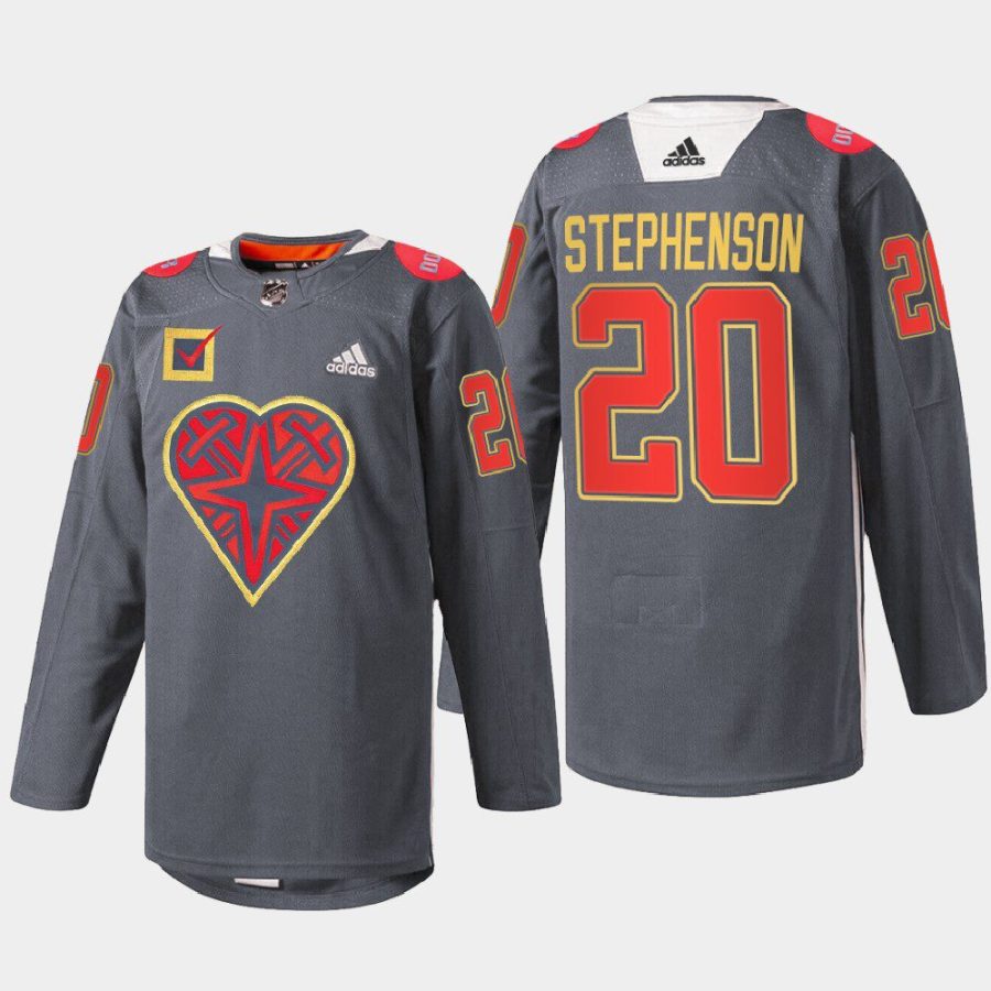 men golden knights chandler stephenson 2022 warm up donorawareness black jersey