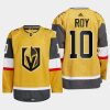 men golden knights nicolas roy 2022 23 authentic home gold jersey