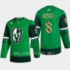 men golden knights phil kessel 2023 st. patricks day primegreen authentic jersey green