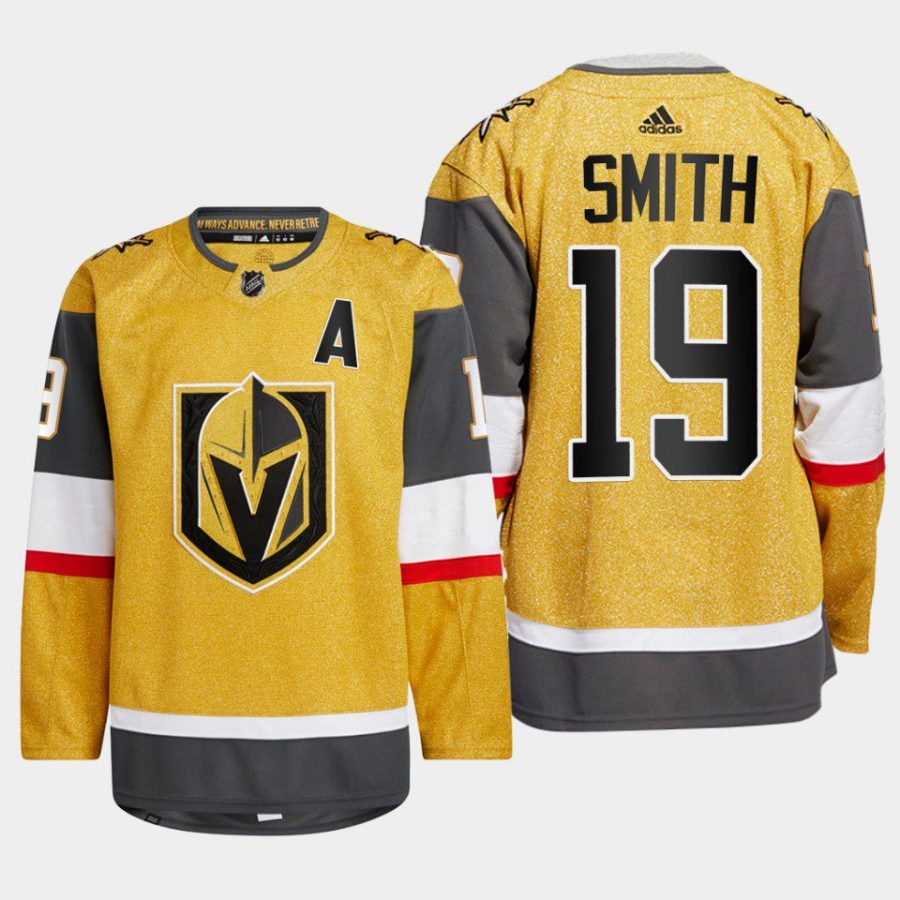 men golden knights reilly smith 2022 23 authentic home gold jersey