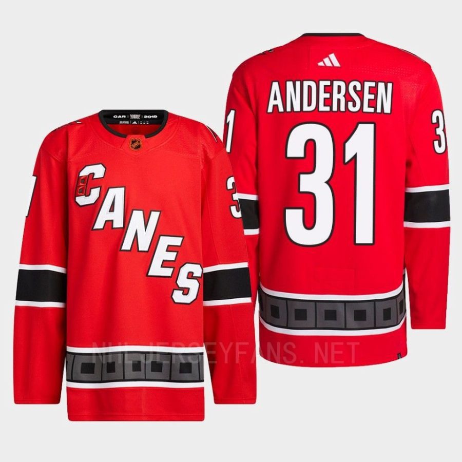 men hurricanes frederik andersen 2022 authentic primegreen reverse retro 2.0 red jersey