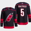 men hurricanes jalen chatfield alternate authentic primegreen black jersey