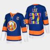 men islanders anders lee hockeyisforeveryone pride night 2022 royal jersey