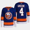 men islanders andy greene 2022 primegreen authentic pro home royal jersey