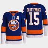 men islanders cal clutterbuck 2022 primegreen authentic pro home royal jersey