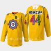 men jets josh morrissey warmup south asian heritage night 2023 gold jersey