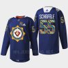 men jets mark scheifele warmup filipino heritage night 2022 navy jersey