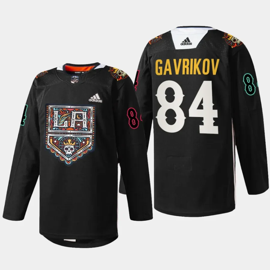 men kings vladislav gavrikov specialty 2023 dia de muertos black jersey