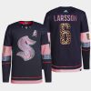 men kraken adam larsson diamond limited mgk leopard print navy jersey