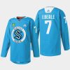 men kraken jordan eberle warmup practice blue jersey