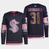 men kraken philipp grubauer diamond limited mgk leopard print navy jersey