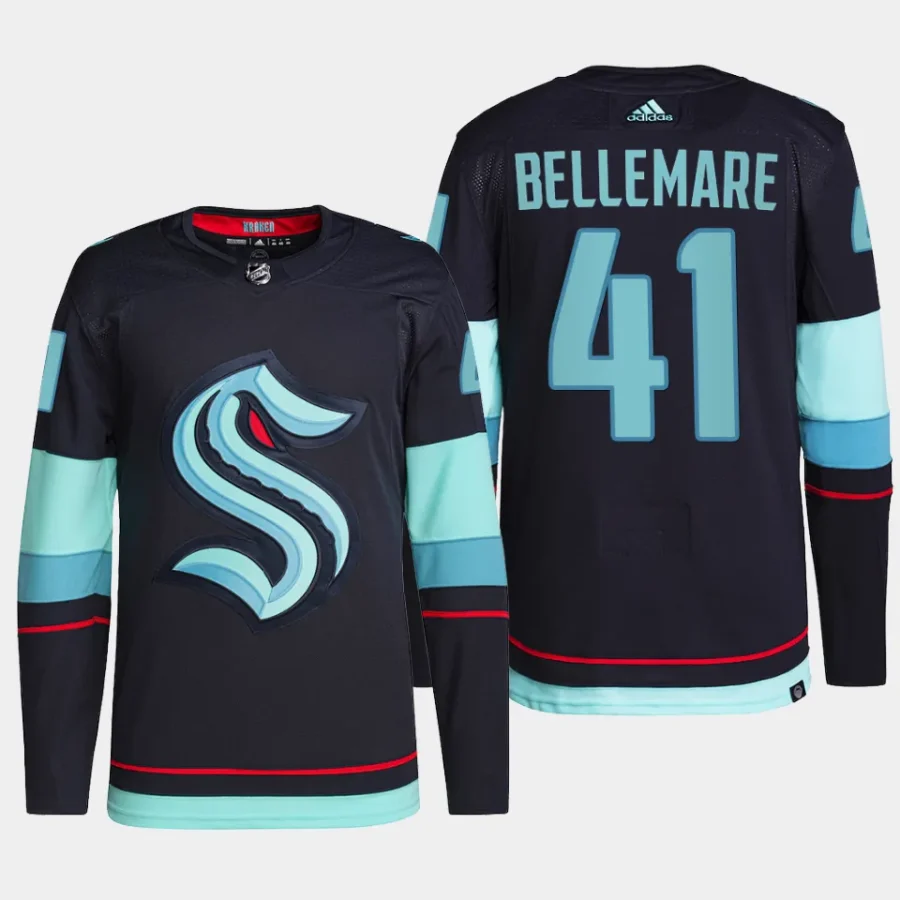 men kraken pierre edouard bellemare authentic pro home primegreen blue jersey