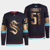 men kraken shane wright authentic golden python skin navy jersey