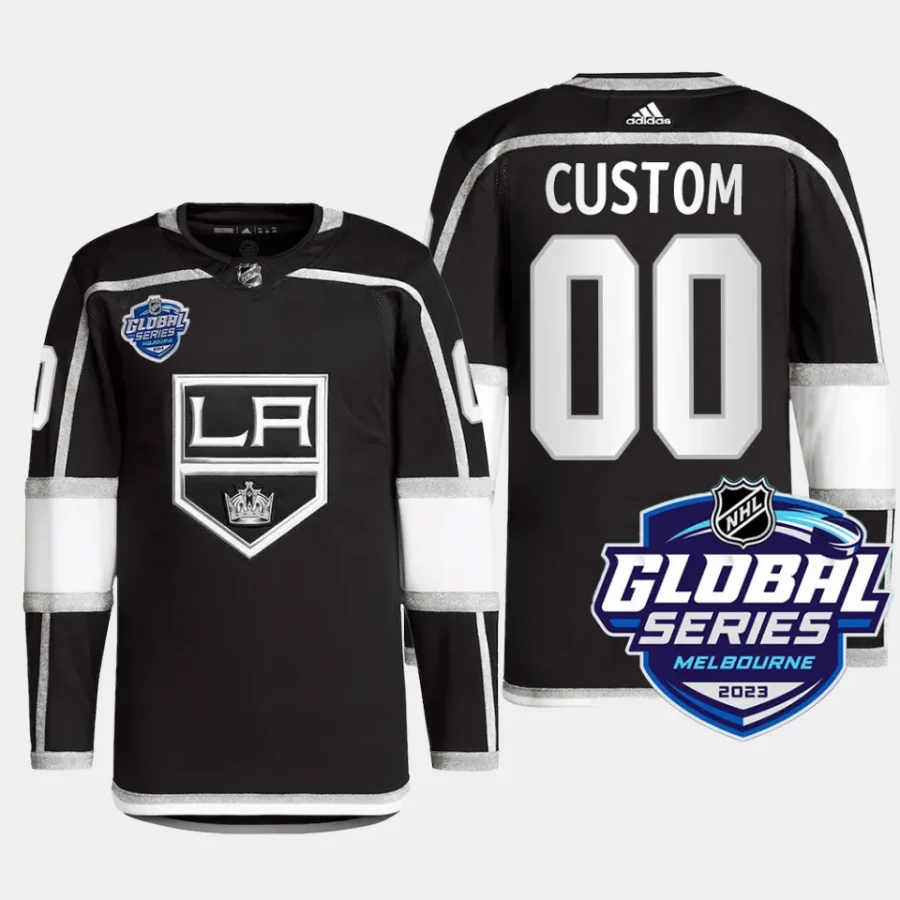 men la kings custom authentic pro 2023 nhl global series primegreen black jersey