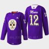 men la kings trevor moore sugar skull warmup dia de los metros night 2022 purple jersey