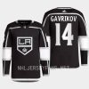 men la kings vladislav gavrikov 2022 23 home authentic primegreen black jersey