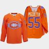 men les canadiens michael pezzetta warmup indigenous celebration night 2022 orange jersey