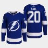 men lightning nick paul 2022 primegreen authentic pro home blue jersey