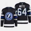 men lightning tyler motte 2023 24 primegreen authentic alternate black jersey