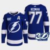 men lightning victor hedman 1992 2022 authentic home 30th season blue jersey