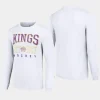 men los angeles kings retro graphic white long sleeve crew t shirt