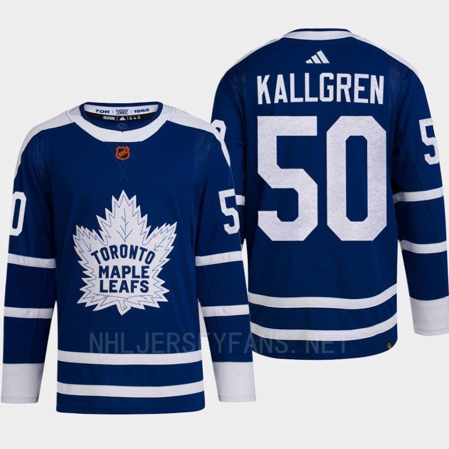 men maple leafs erik kallgren 2022 authentic primegreen reverse retro 2.0 blue jersey