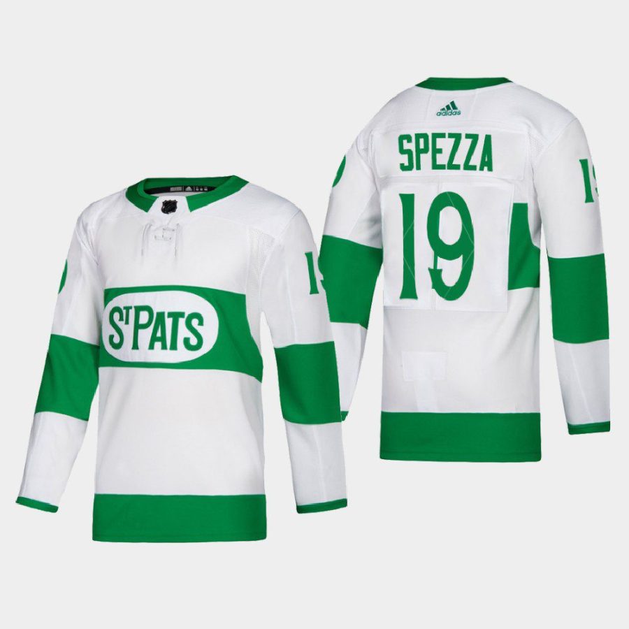 men maple leafs jason spezza authentic 2022 st. pats white jersey