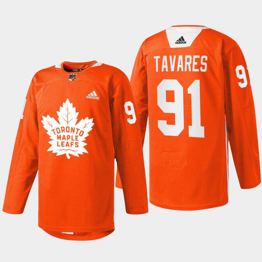 men maple leafs john tavares 2022 warmup every child matters orange jersey