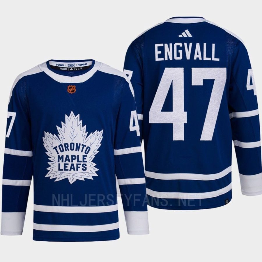 men maple leafs pierre engvall 2022 authentic primegreen reverse retro 2.0 blue jersey