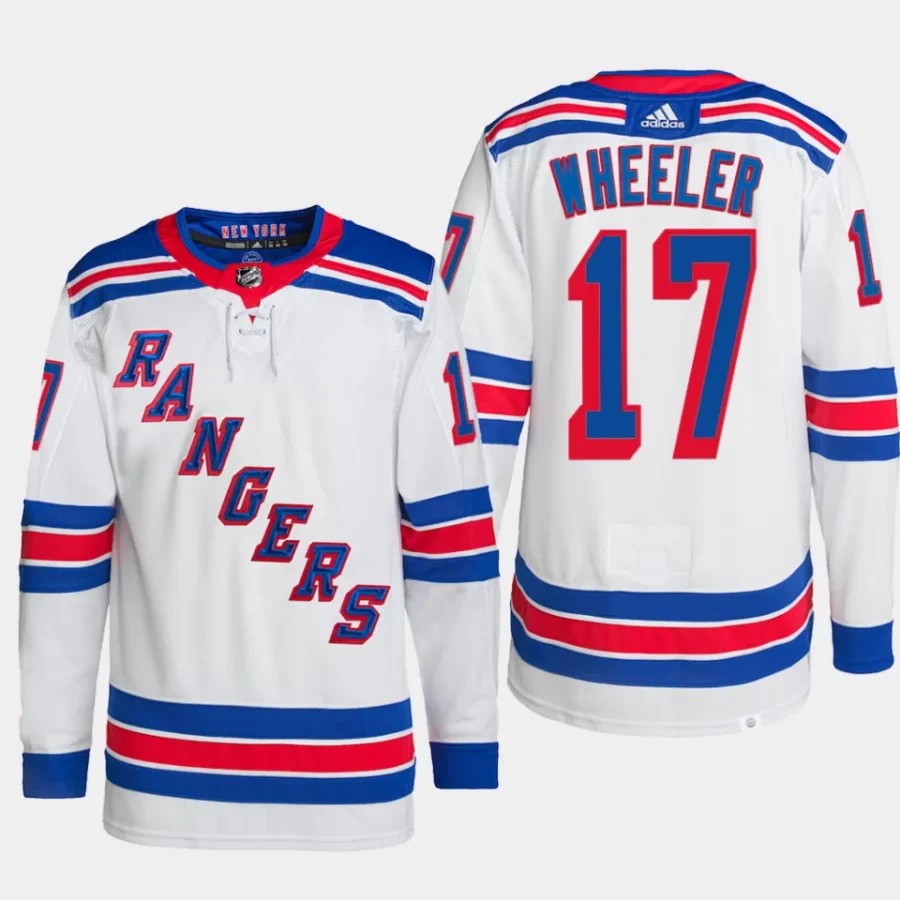 men ny rangers blake wheeler authentic pro away primegreen white jersey