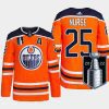 men oilers darnell nurse authentic primegreen 2022 stanley cup playoffs orange jersey