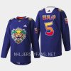 men panthers aaron ekblad warmups vamos gatos 2023 navy jersey