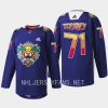 men panthers chris tierney warmups vamos gatos 2023 navy jersey