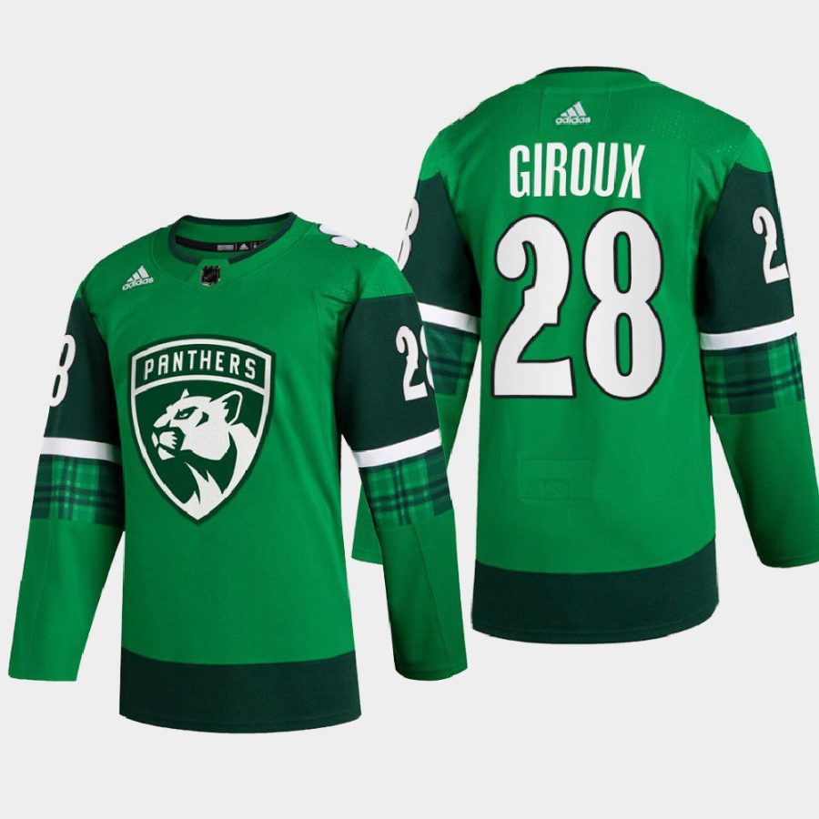 men panthers claude giroux authentic 2022 st. patrick green jersey