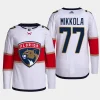 men panthers niko mikkola primegreen away authentic pro white jersey