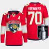 men panthers patric hornqvist authentic pro 2022 stanley cup playoffs red jersey