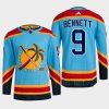 men panthers sam bennett 2022 authentic primegreen reverse retro 2.0 blue jersey