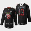 men panthers sam reinhart 2023 warmup black history night black jersey