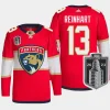 men panthers sam reinhart authentic primegreen 2023 stanley cup final home red jersey