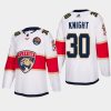 men panthers spencer knight away authentic 2023 all star patch white jersey